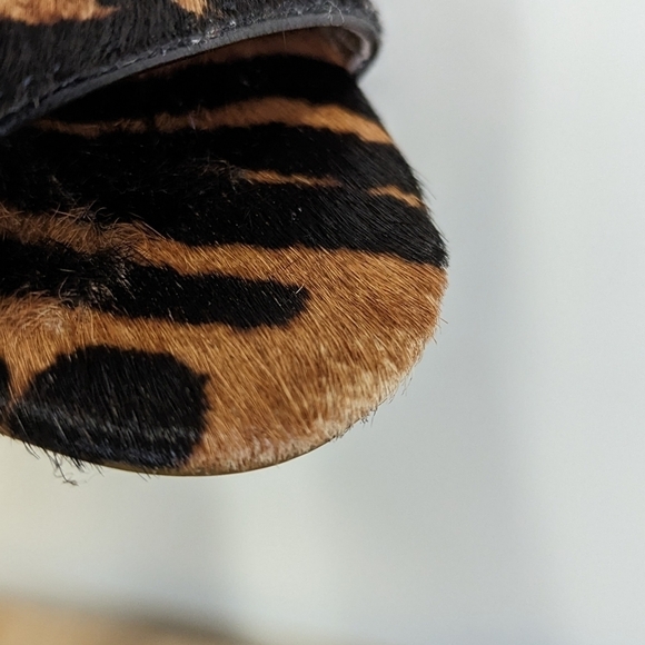 Louise et Cie Calf Hair Leopard Heeled Booties Pearl 8 Lo Lander 3 Maxamilist - Picture 12 of 14